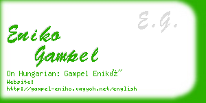 eniko gampel business card